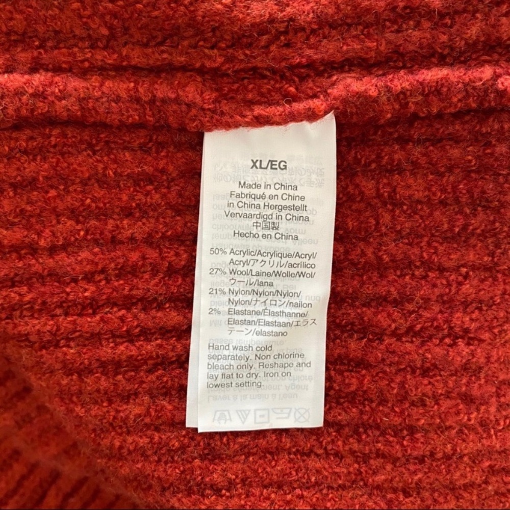 Madewell Turtleneck Sweater In Heather Ruby - Picture 11 of 11